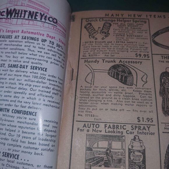 1957 Jcwhitney Automotive Accessories and Parts Catalog - Picture 10 of 10